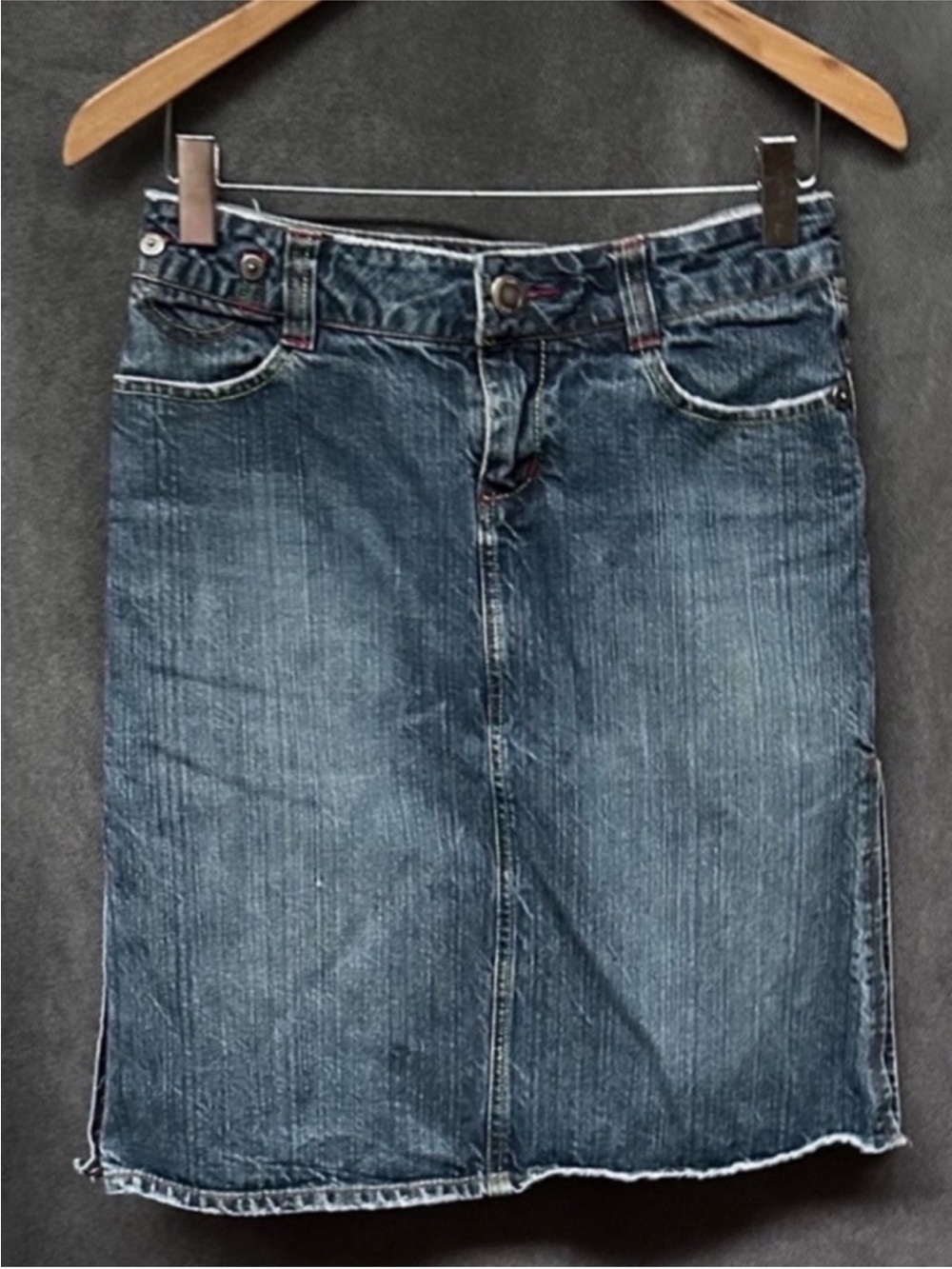 Y2k Denim skirt 28” waist low rise